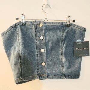 Dylan Ryan Denim Corset Top